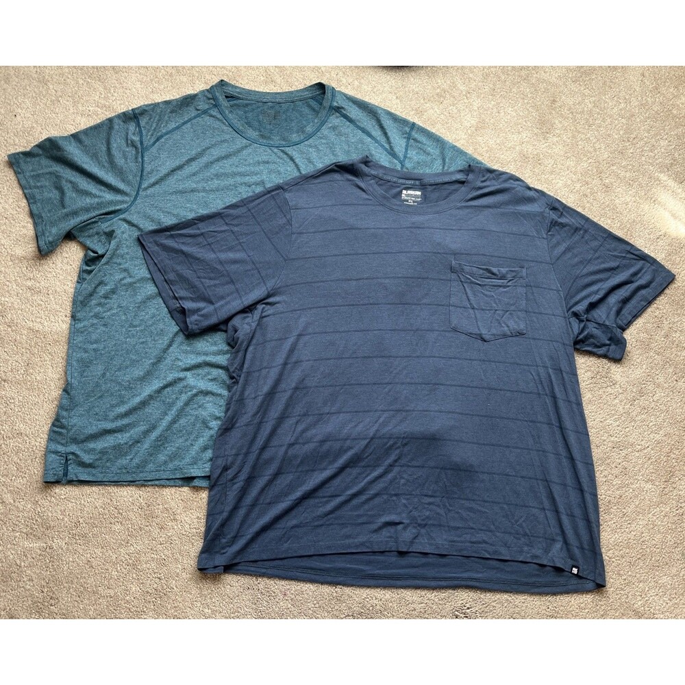 Alaskan Hardgear T-Shirt LOT of 2 Mens 3XL Tun-dry Renew Bamboo Blue Hiking